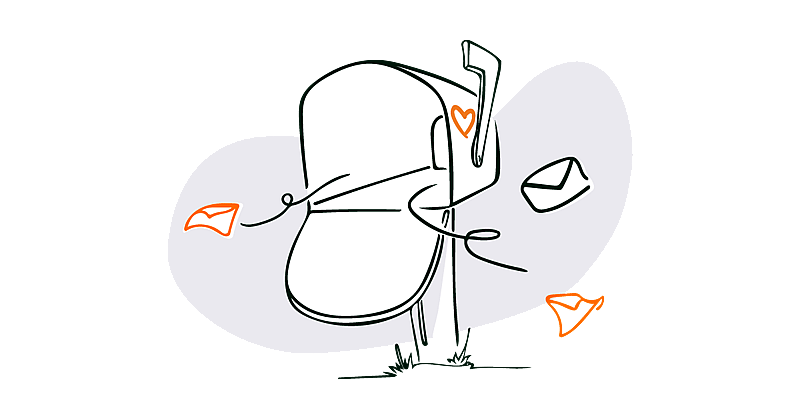 An illustrated image of a mailbox