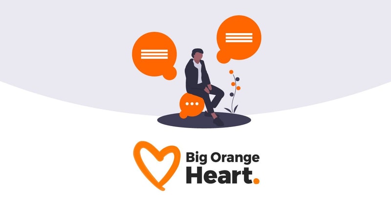 An illustrated person sitting on their own thinking
