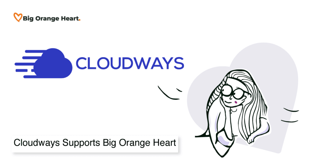 Cloudways Support Big Orange Heart